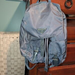 Prada Small Blue Backpack